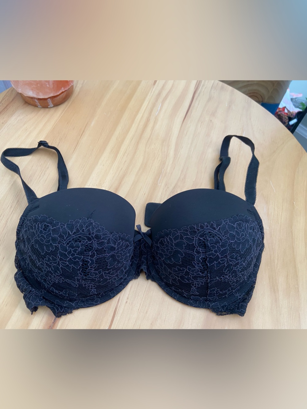 Black Lace Push-Up Bra - Women Intimates